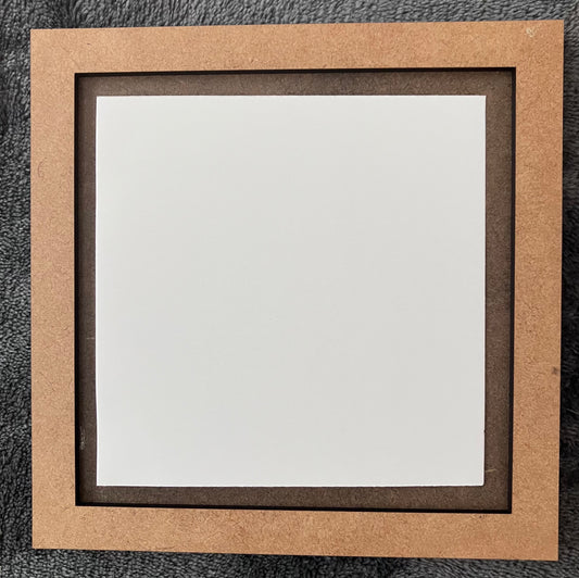 PD-068 Self Finisihing Coaster - Pecan w Espresso Trim (Set of 4)