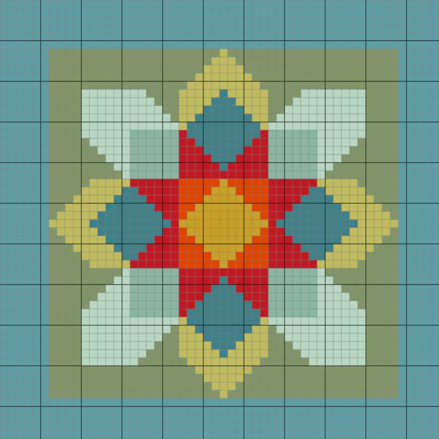 PD-067 Flower 1 Quilt