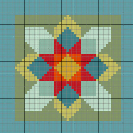 PD-067 Flower 1 Quilt