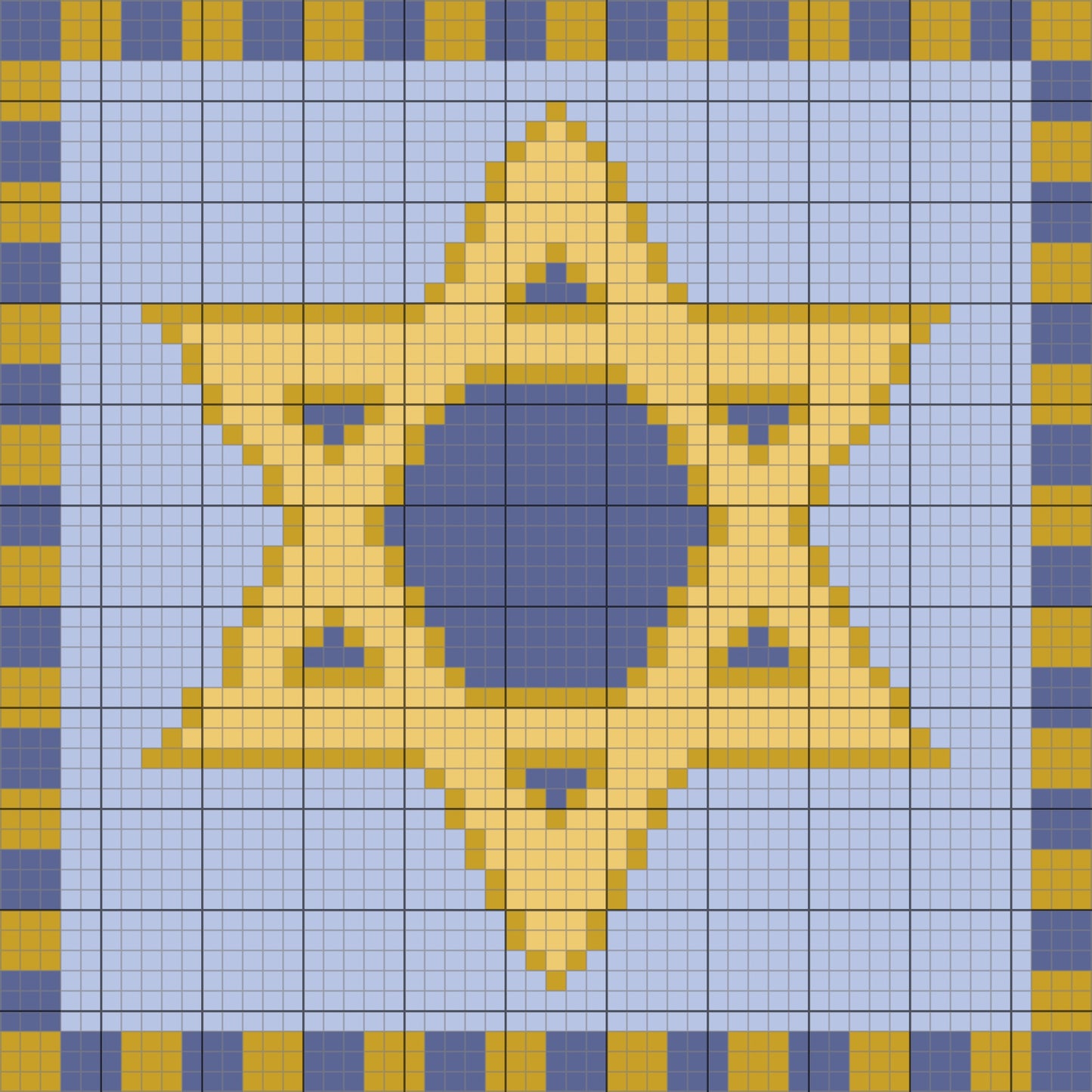 PD-066 Star of David Quilt